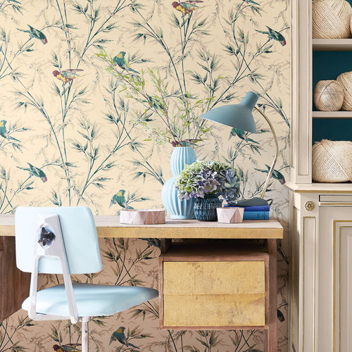 传统风格墙纸 - GREAT ORMOND ST. - The Little Greene - 自然图案 / 仿墙纸 / 灰色