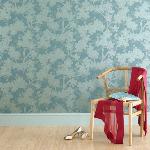 传统风格墙纸 - CAMELLIA  - The Little Greene - 丝绸 / 印花 / 缎纹