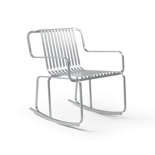 现代风格扶手椅 - Verv Rocking Chair  - NOLA INDUSTRIER - 钢 / 电镀钢 / 钢