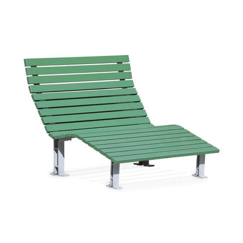 现代风格日光浴躺椅 - Kajen Sun Lounger - NOLA INDUSTRIER - 钢 / 粉末涂层钢 / 栎木