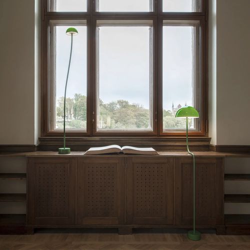 落地灯 - CURVE FLOOR GLASS - ZERO - 地面用 / 丙烯塑料 / 金属