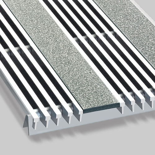 商用入口地垫 - G6PSN - CS - Construction Specialties - 不锈钢 / 带有型材