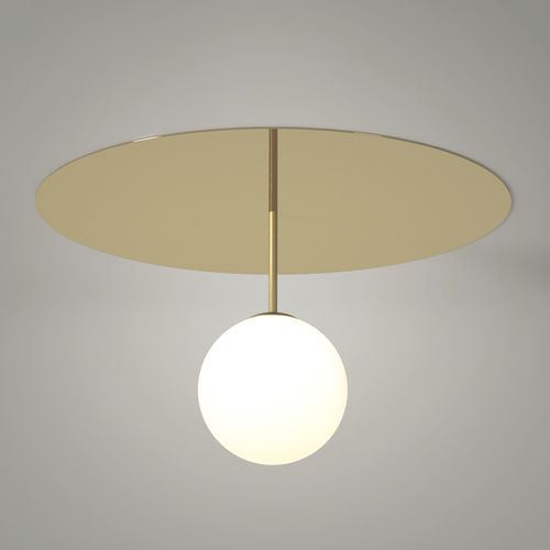 现代风格顶灯 - PLATE & SPHERE 2 - Atelier Areti - 圆形 / 玻璃 / 抛光黄铜