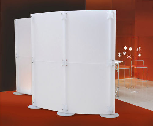 现代风格屏风 - FLUOWALL WHITE CURVED - PAXTON - 塑料