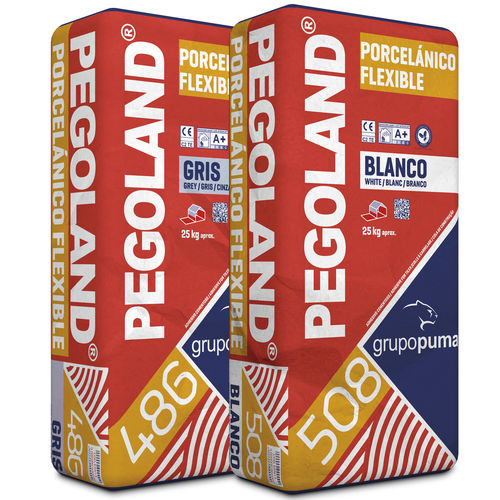 固结砂浆胶合剂 - PEGOLAND® PORCELÁNICO FLEXIBLE C2 TE - GRUPO PUMA - 用于瓷砖 / 水泥