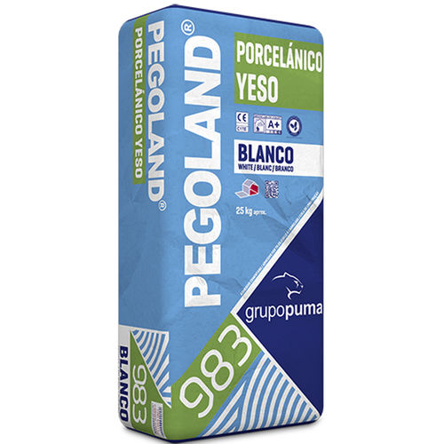 固结砂浆胶合剂 - PEGOLAND® PORCELÁNICO YESO C1 TE - GRUPO PUMA - 用于瓷砖 / 水泥