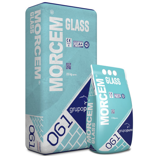 勾缝砂浆胶合剂 - MORCEM® GLASS G - GRUPO PUMA - 组装 / 水泥