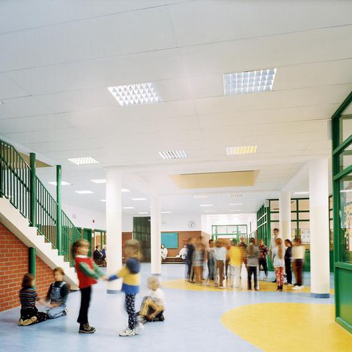 玻璃棉吊顶 - MASTER™ A - Saint-Gobain Ecophon - 方砖 / 办公室 / 用于会议大厅