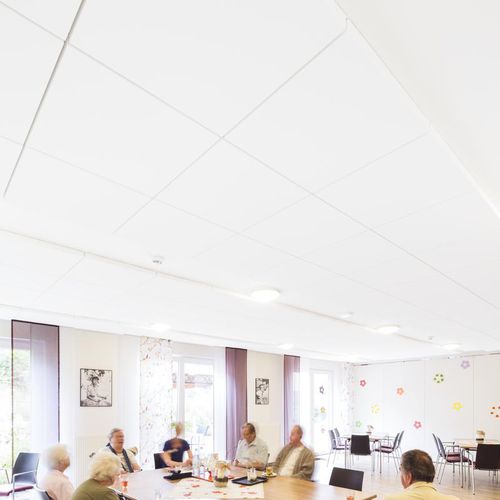 玻璃棉吊顶 - MASTER™ SQ - Saint-Gobain Ecophon - 方砖 / 用于整体厨房 / 室内
