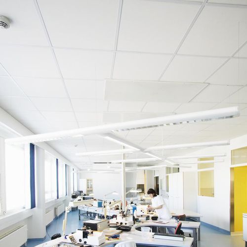 玻璃棉吊顶 - HYGIENE CLINIC™ A - Saint-Gobain Ecophon - 方砖 / 用于无菌室 / 室内