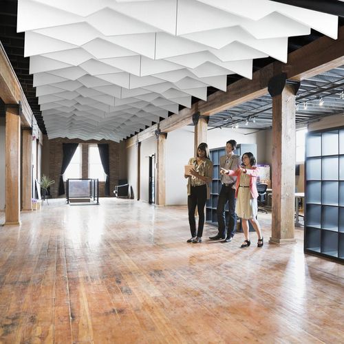 金属声障板 - SOLO™ ZIGZAG - Saint-Gobain Ecophon - 矿棉 / 悬挂式 / 装饰