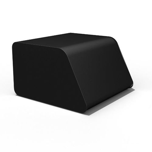 现代风格坐墩 - ORCA POUF - Feek - 高密度泡沫 / 方形 / 黑色