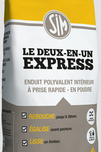 光滑涂料 - SIM LE 2 EN 1 EXPRESS - B.E.M.R - 用于堵塞 / 抹平 / 室内