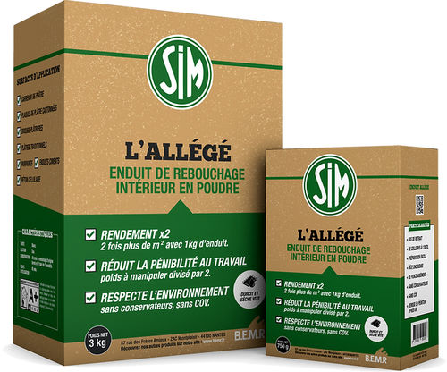 填充层 - SIM L'ALLÉGÉ  - B.E.M.R - 用于室内 / 墙面 / 光滑