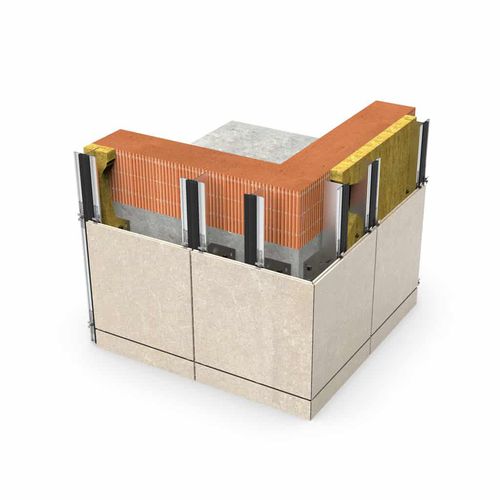 陶瓷通风外墙 - CORNER MITRED - FAVETON - 板式 / 光滑 / 大尺寸