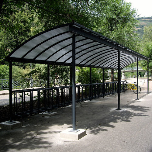 聚碳酸酯棚顶自行车停放处 - WING BIKE - Euroform K. Winkler GmbH - 电镀钢 / 公共空间 / 用于城市