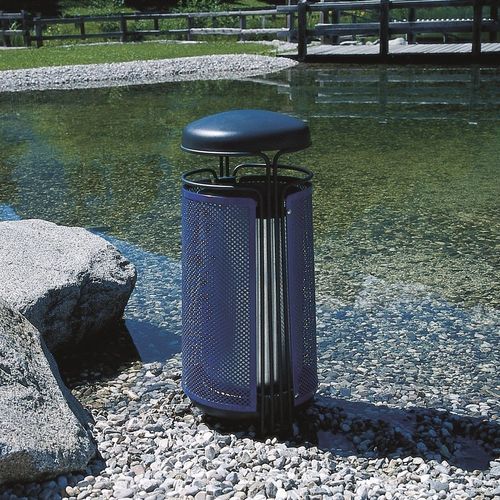 公共垃圾桶 - AMBIENTE - Euroform K. Winkler GmbH - 落地 / 钢 / 木质