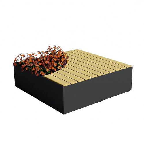 硬木花坛 - ISOLA - Euroform K. Winkler GmbH - 模块化 / 集成长凳 / 现代风格