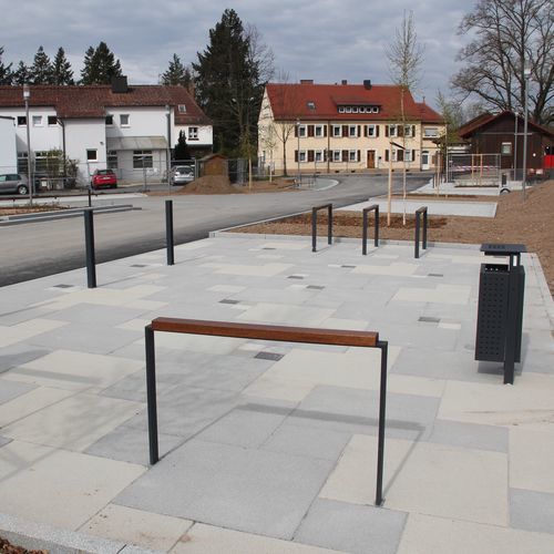 落地式自行车架 - LINEASOSTA - Euroform K. Winkler GmbH - 公共空间 / 电镀钢 / 木质