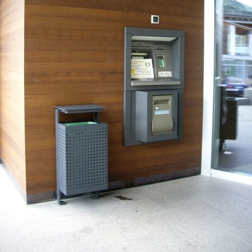 公共垃圾桶 - LINEACESTINO LIGHT - Euroform K. Winkler GmbH - 落地 / 壁挂 / 电镀钢
