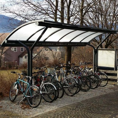 聚碳酸酯棚顶自行车停放处 - VELA - Euroform K. Winkler GmbH - 电镀钢 / 公共空间 / 用于城市