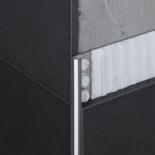 不锈钢型材收边条 - NOVOCANTO® INOX - EMAC - 用于瓷砖 / 外角 / 用于外墙