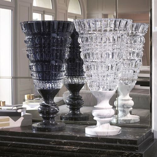 巴洛克风格花瓶 - NEW ANTIQUE - Baccarat - 水晶 / 大理石 / Marcel Wanders 设计