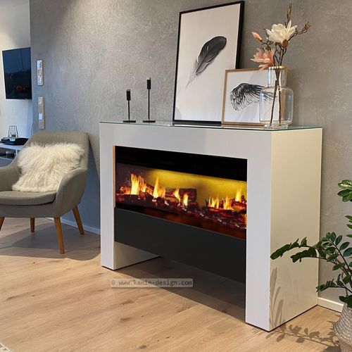 电壁炉 - LONDON – BRIDGE OPTI-V - Kamin-Design GmbH & Co KG Ingolstadt - 落地式 / 无管道 / 单面