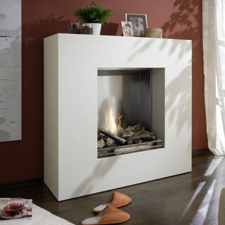 电壁炉 - ALPHA-OPTI-MYST - Kamin-Design GmbH & Co KG Ingolstadt - 落地式 / 单面 / 炉膛开放式