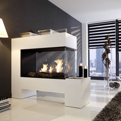 电壁炉 - ASPECT SPLAN 21 - Kamin-Design GmbH & Co KG Ingolstadt - 落地式 / 3面 / 炉膛开放式