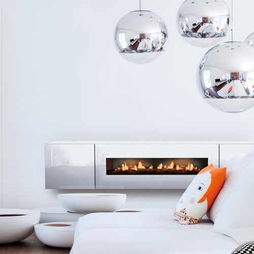 电壁炉 - CONCEPT NR. 8 DESIGN-FURNITURE - Kamin-Design GmbH & Co KG Ingolstadt - 壁挂 / 中央 / 炉膛封闭式