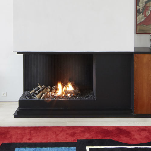 燃气壁炉 - URBAN - Metalfire Architectural fireplaces - 嵌入式 / 转角式 / 无管道