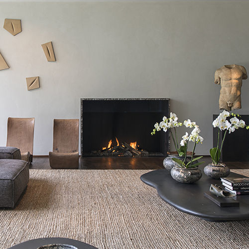 燃气壁炉 - URBAN MF 1300-75 G 1S - Metalfire Architectural fireplaces - 嵌入式 / 单面 / 炉膛开放式