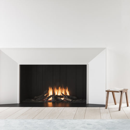 燃气壁炉 - URBAN MF 1050-75 G 1S - Metalfire Architectural fireplaces - 嵌入式 / 单面 / 炉膛开放式