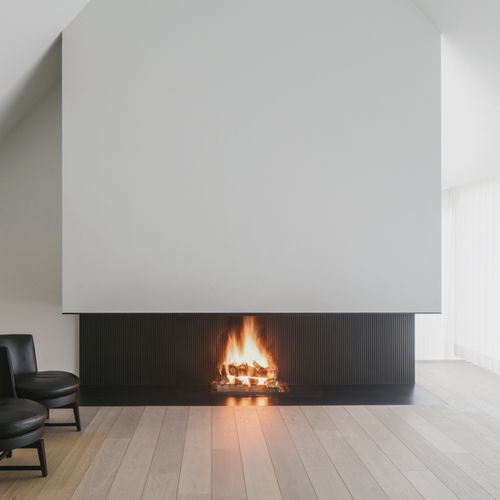 燃木壁炉 - UNIVERSAL 3 - Metalfire Architectural fireplaces - 嵌入式 / 3面 / 炉膛开放式