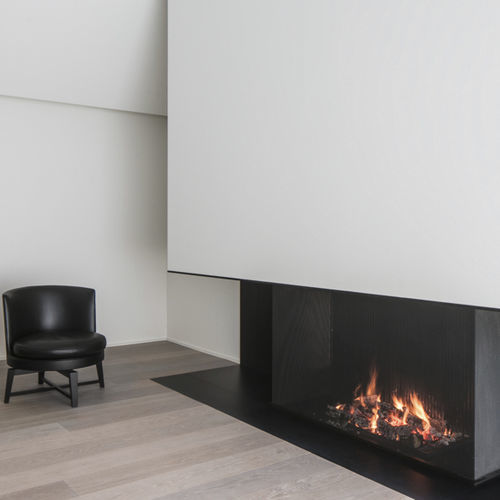 燃木壁炉 - UNIVERSAL 4 - Metalfire Architectural fireplaces - 嵌入式 / 3面 / 炉膛开放式