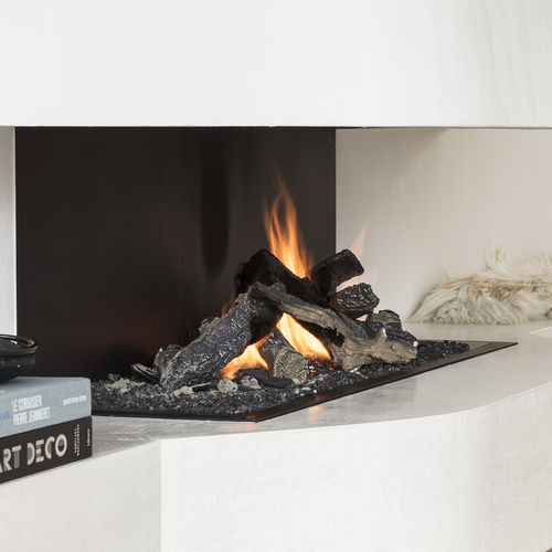 燃气壁炉 - URBAN 5.3 - Metalfire Architectural fireplaces - 嵌入式 / 3面 / 炉膛开放式