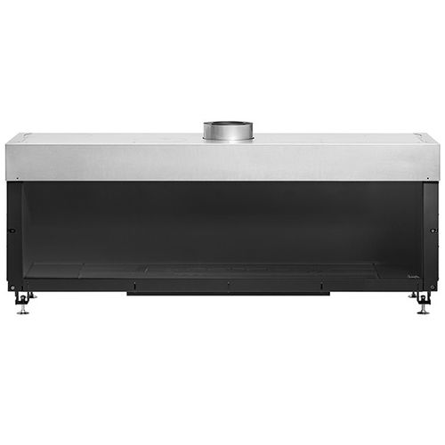 封闭式天然气壁炉 - AVENUE MF 1600-40 GHE 1S - Metalfire Architectural fireplaces - 单面 / 钢 / 铸铁