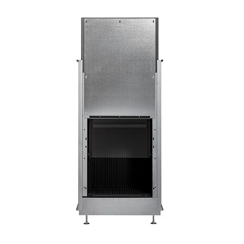 燃木壁炉 - ULTIME D MF 600-75 WHE 1S - Metalfire Architectural fireplaces - 独立式 / 落地 / 单面