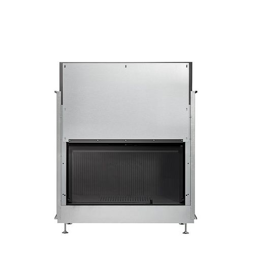 燃木壁炉 - ULTIME D MF 1050-50 WHE 1S - Metalfire Architectural fireplaces - 独立式 / 落地 / 单面
