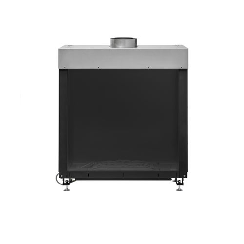 封闭式天然气壁炉 - Avenue MF 800-75 GHE 1S - Metalfire Architectural fireplaces - 单面 / 钢 / 铸铁