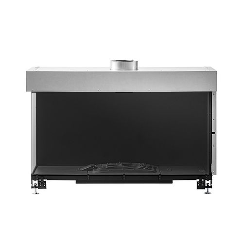 封闭式天然气壁炉 - AVENUE MF 1300-60 GHE 2S - Metalfire Architectural fireplaces - 双面 / 钢 / 铸铁