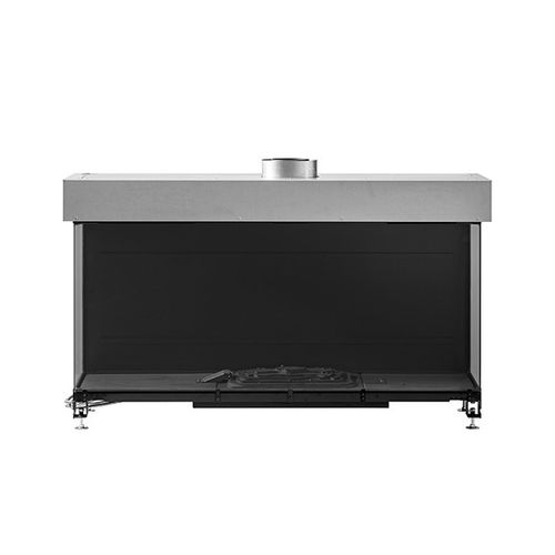 封闭式天然气壁炉 - AVENUE MF 1300-60 GHE 3S - Metalfire Architectural fireplaces - 3面 / 钢 / 铸铁