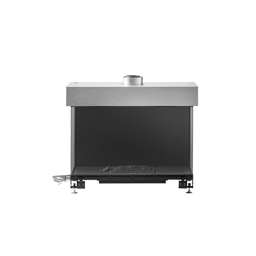 封闭式天然气壁炉 - AVENUE PLUS MF 800-40 GHE 3S - Metalfire Architectural fireplaces - 3面 / 钢 / 铸铁
