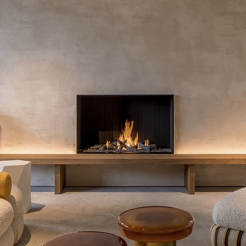 天然气壁炉 - URBAN MF 1050-75 G 1S - Metalfire Architectural fireplaces - 丙烷 / 集成式 / 落地