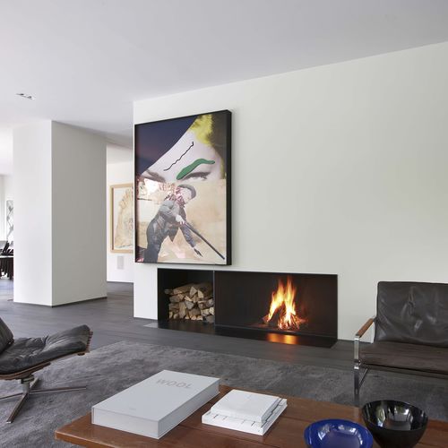 燃木壁炉 - UNIVERSAL - Metalfire Architectural fireplaces - 嵌入式 / 单面 / 炉膛开放式