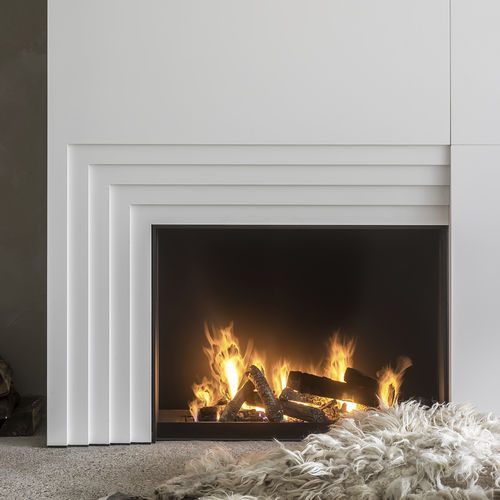 燃气壁炉 - URBAN MF 1050-75 G 1S - Metalfire Architectural fireplaces - 嵌入式 / 落地 / 2 面式