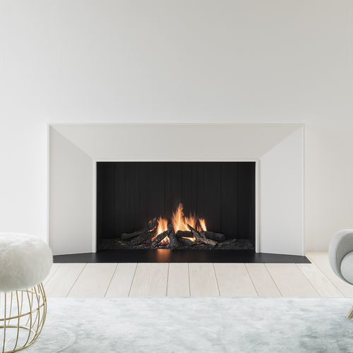 燃气壁炉 - URBAN MF 1050-75 G 1S - Metalfire Architectural fireplaces - 嵌入式 / 单面 / 炉膛开放式