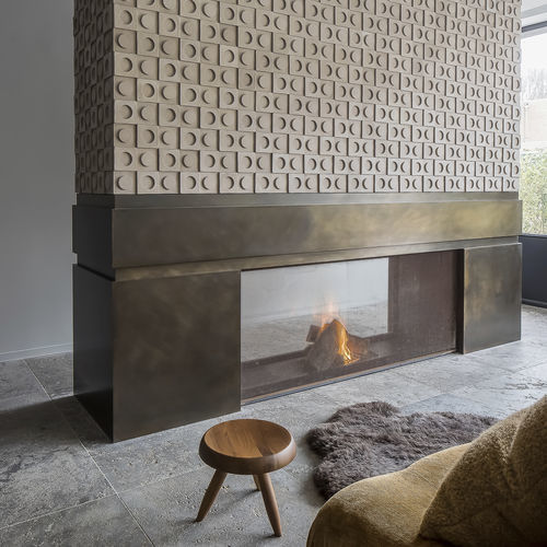 燃木壁炉 - UNIVERSAL - Metalfire Architectural fireplaces - 嵌入式 / 落地 / 双面
