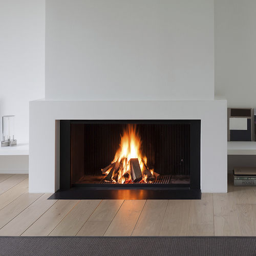 燃木壁炉 - UNIVERSAL - Metalfire Architectural fireplaces - 嵌入式 / 单面 / 炉膛开放式